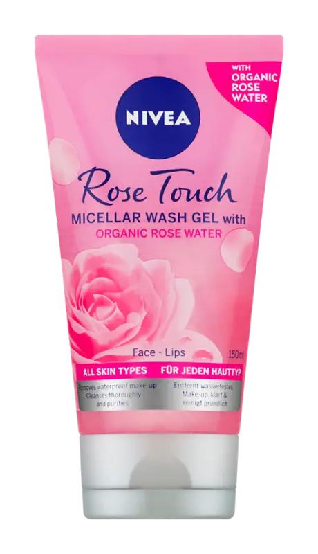 NIVEA Čisticí micelární gel Rose Touch, 150 ml