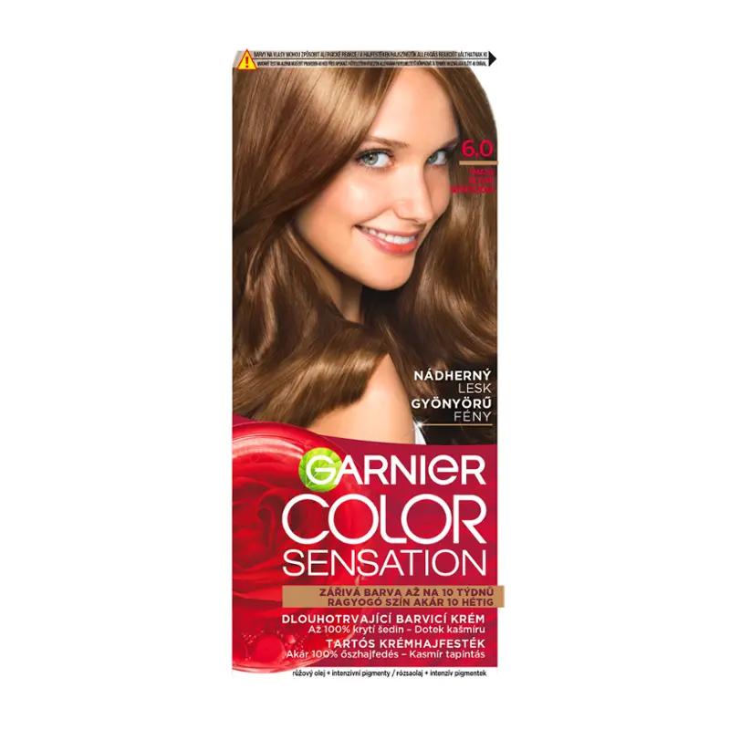 Garnier Barva na vlasy Color Sensation 6.0 tmavá blond, 1 ks