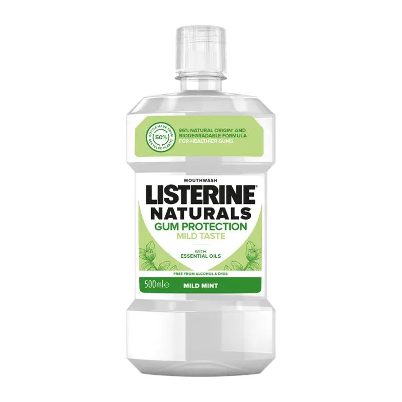 Listerine Ústní voda Naturals Gum Protection Mild Taste, 500 ml