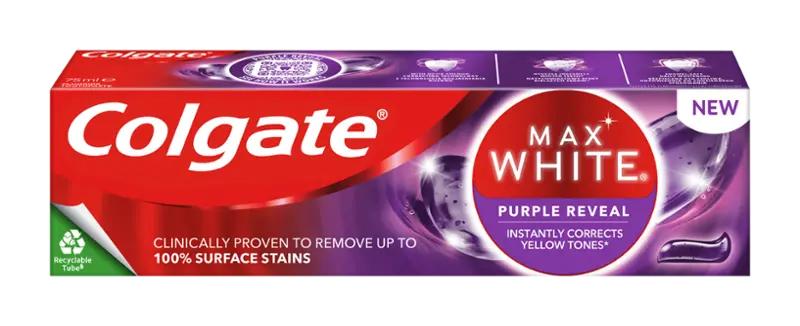Colgate Bělicí zubní pasta Max White Purple Reveal, 75 ml