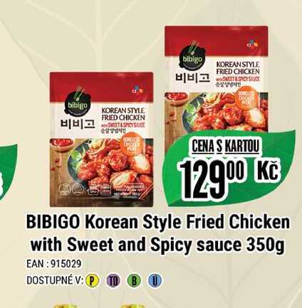 BIBIGO Korean Style Fried Chicken with Sweet and Spicy sauce 350g 