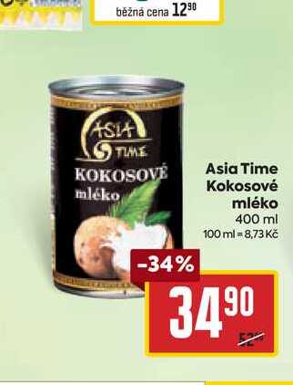 Asia Time Kokosové  mléko 400 ml 
