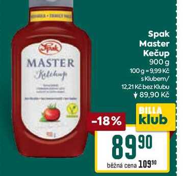 Spak Master Kečup 900 g 