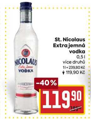 St. Nicolaus Extra jemná -vodka 0,5l