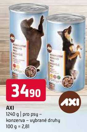 AXI 1240 g pro psy konzerva vybrané druhy 