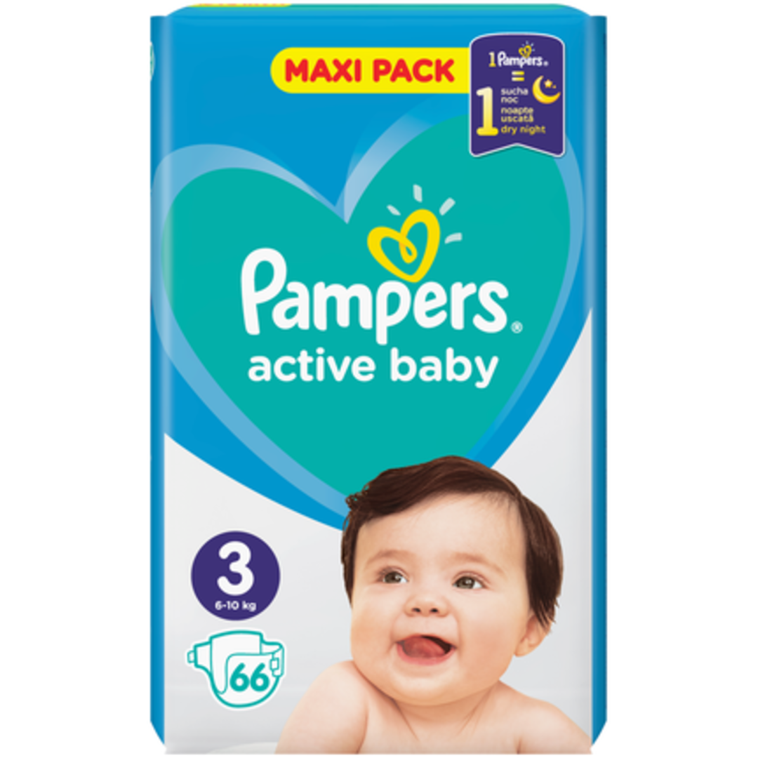 Pampers Active Baby Maxi Pack vel. 3 (6-10kg)