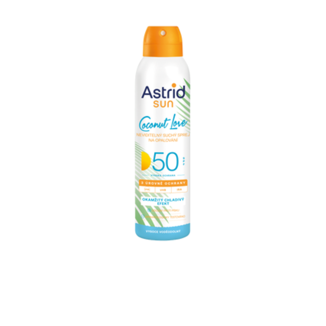 Astrid SUN Neviditelný suchý sprej na opalování SPF 50