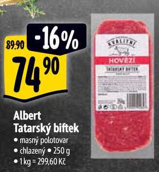 Albert Tatarský biftek, 250 g