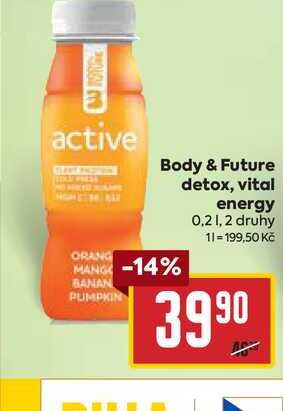 Body & Future detox, vital energy 0,2l