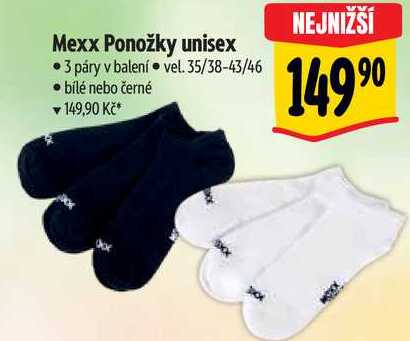 Mexx Ponožky unisex, 3 páry 
