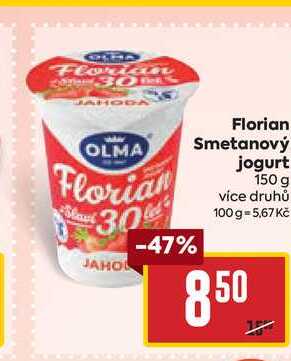 Florian Smetanový jogurt 150g