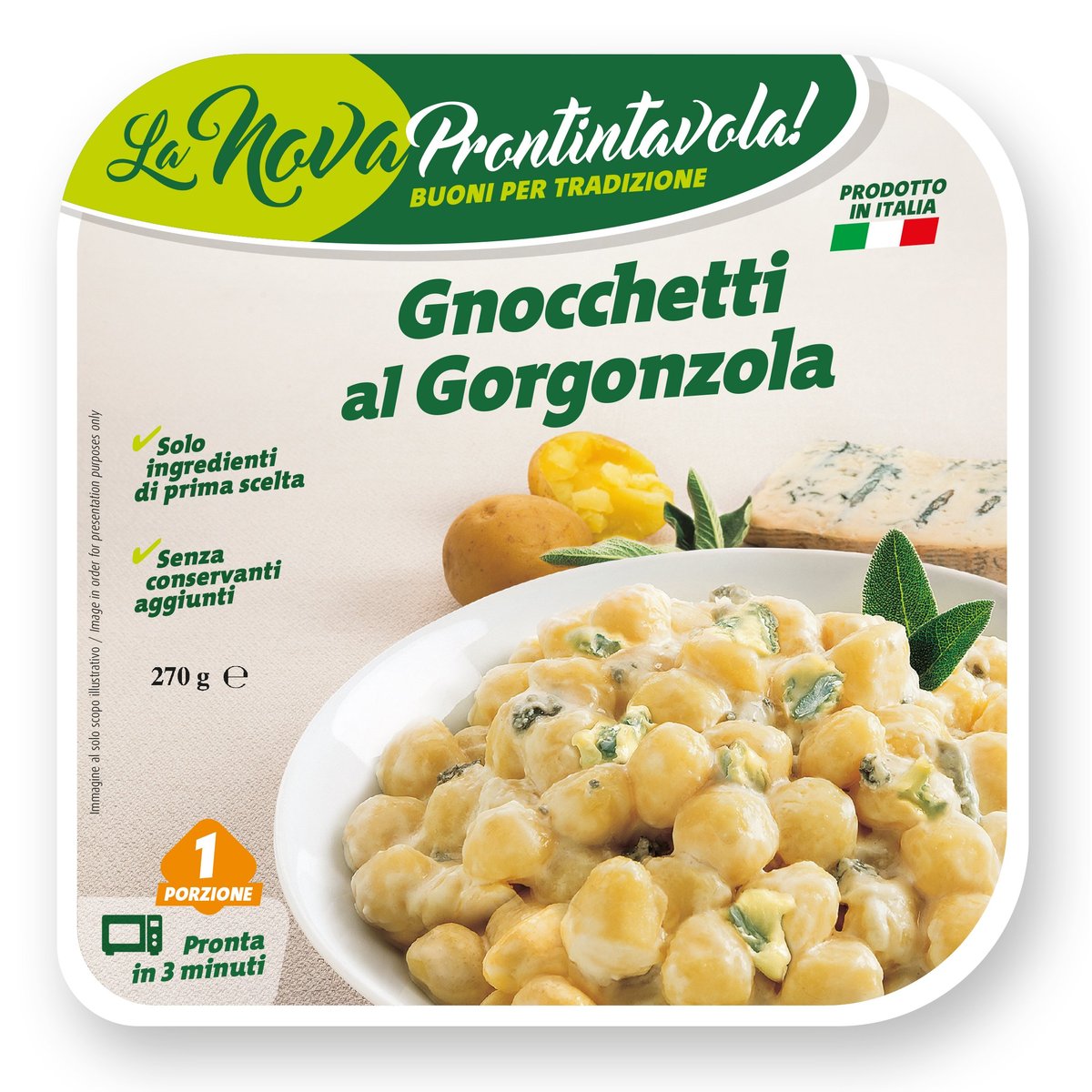 La Nova Prontintavola Gnocchi s gorgonzolou