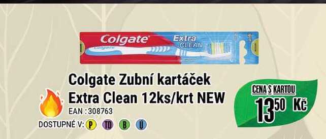 Colgate Zubní kartáček Extra Clean 12ks/krt NEW 