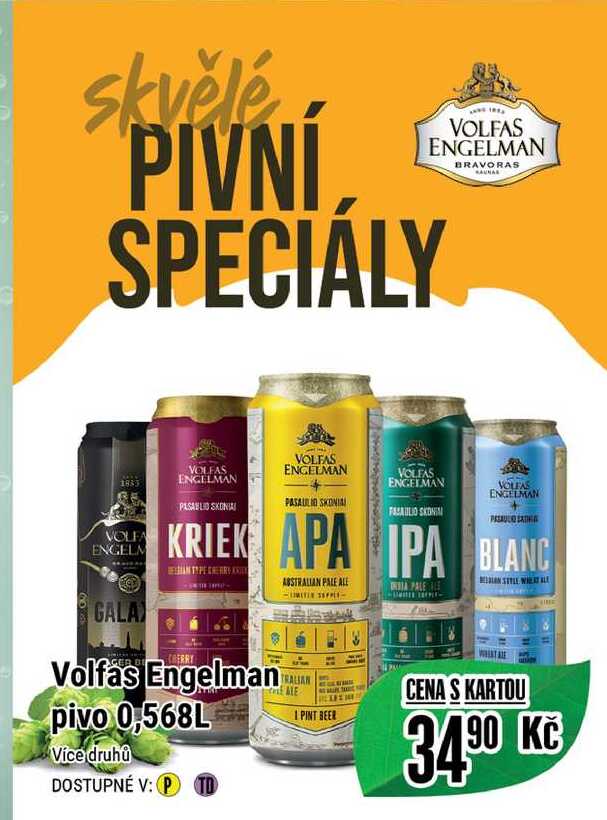 Volfas Engelman pivo 0,568L