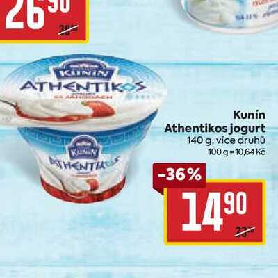 Kunín Athentikos jogurt 140 g