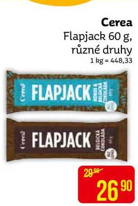 Cerea Flapjack 60 g, různé druhy