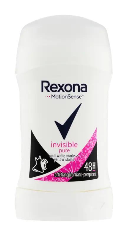 Rexona Antiperspirant tuhý pro ženy Invisible Pure, 40 ml