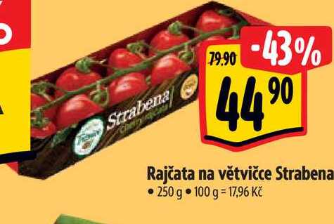   Rajčata na větvičce Strabena • 250 g  