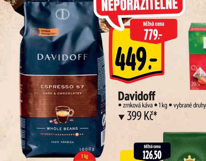 Davidoff zrnková káva, 1 kg 