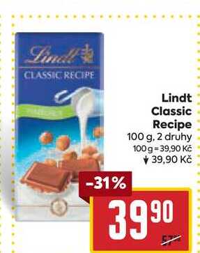 Lindt Classic Recipe 100 g