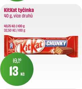KitKat tyčinka 40 g, více druhů 