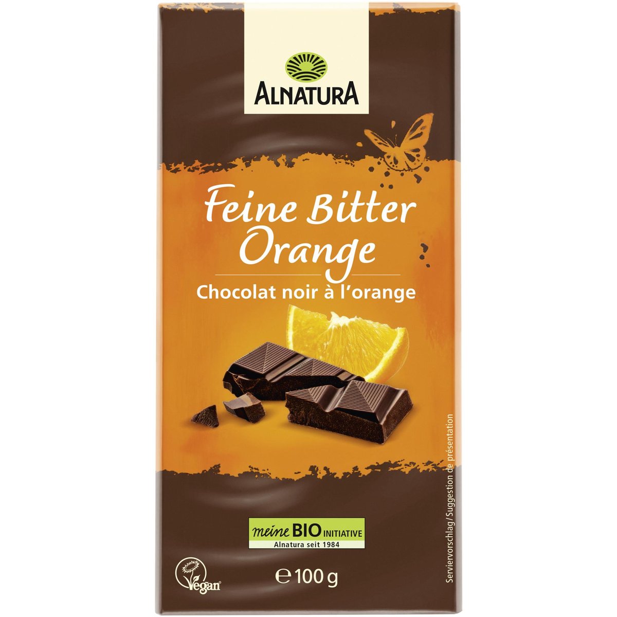 Alnatura BIO Hořká čokoláda 70% s příchutí pomeranče