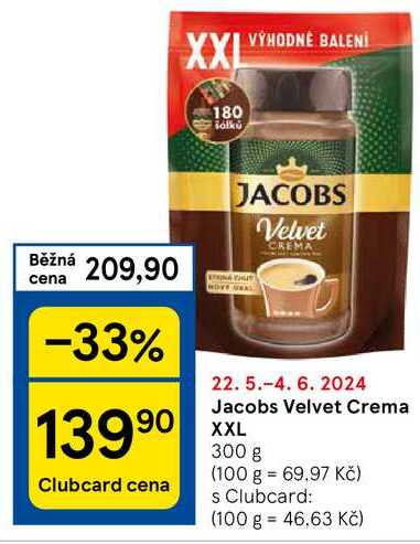 Jacobs Velvet Crema XXL, 300 g