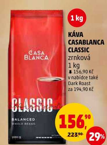 KÁVA CASABLANCA CLASSIC zrnková, 1 kg