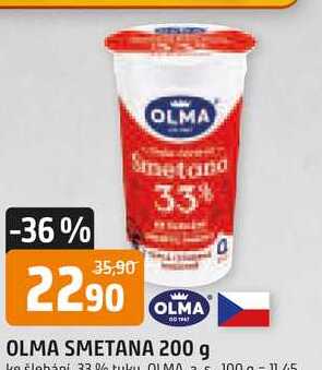 OLMA Smetana 33% 200g