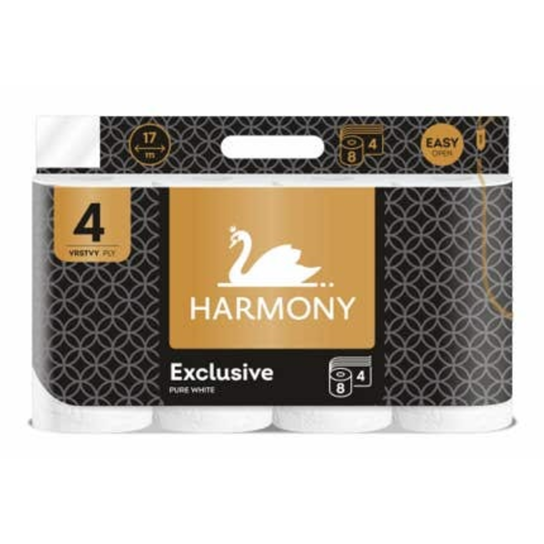 Harmony Exclusive Pure White Toaletní papír 4 vrstvý