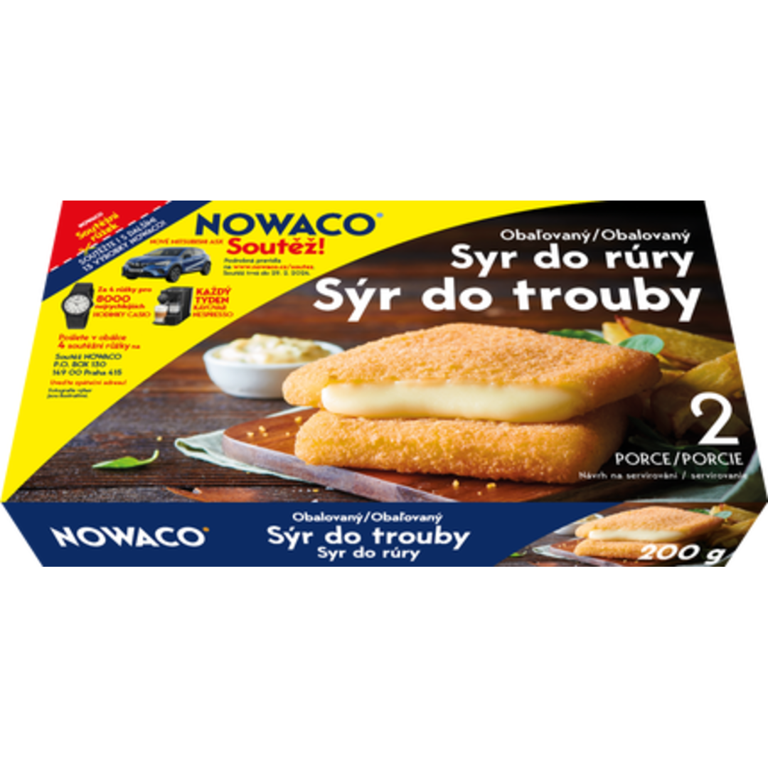 Nowaco Obalovaný sýr do trouby 2x100g