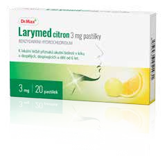 Larymed citron 3 mg pastilky 20 pastilek