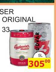 Budweiser Budvar B:Original sud 5l