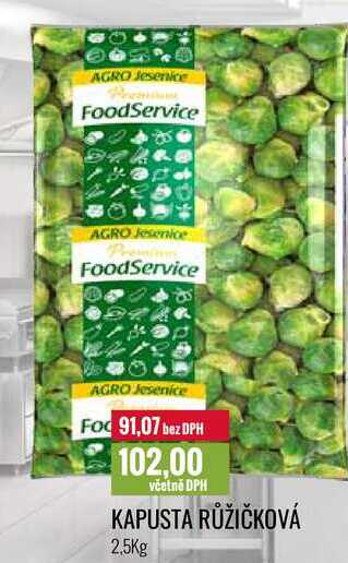 KAPUSTA RŮŽIČKOVÁ 2,5Kg