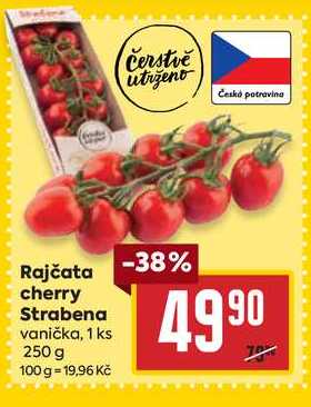 Rajčata cherry Strabena vanička, 1 ks 250 g