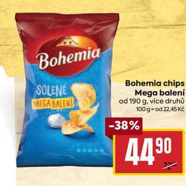 Bohemia chips Mega balení od 190 g