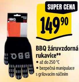 BBQ žáruvzdorná rukavice
