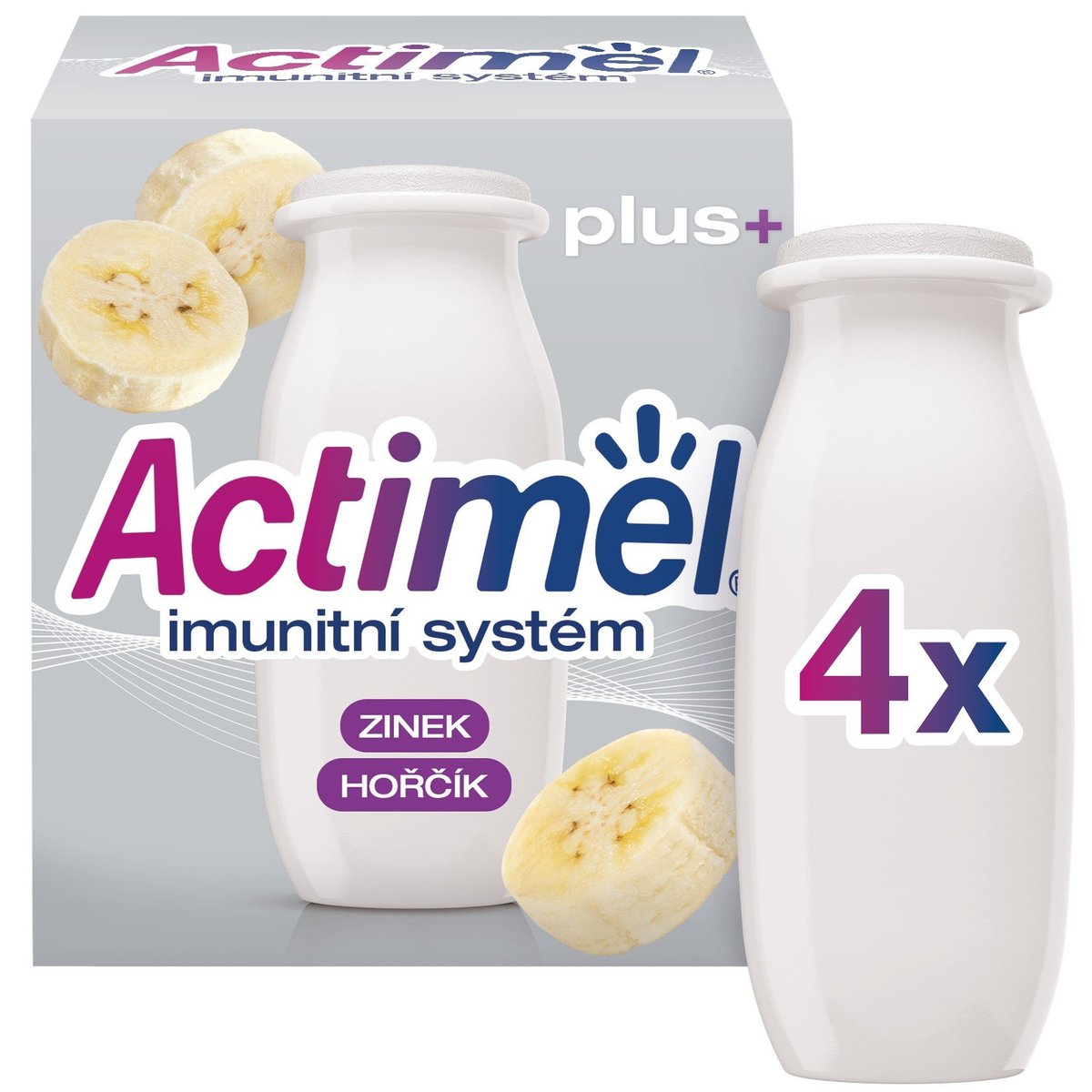 Actimel Probiotický nápoj banán 4×100 g