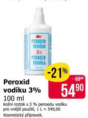 Peroxid vodíku 3% 100 ml 