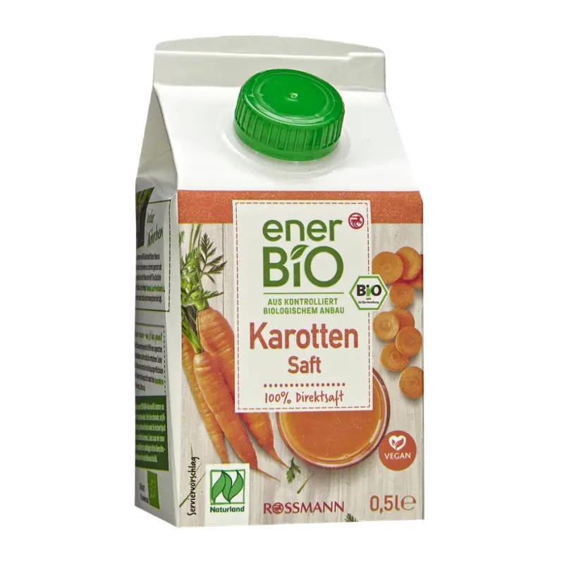 enerBiO BIO mrkvová šťáva, 500 ml
