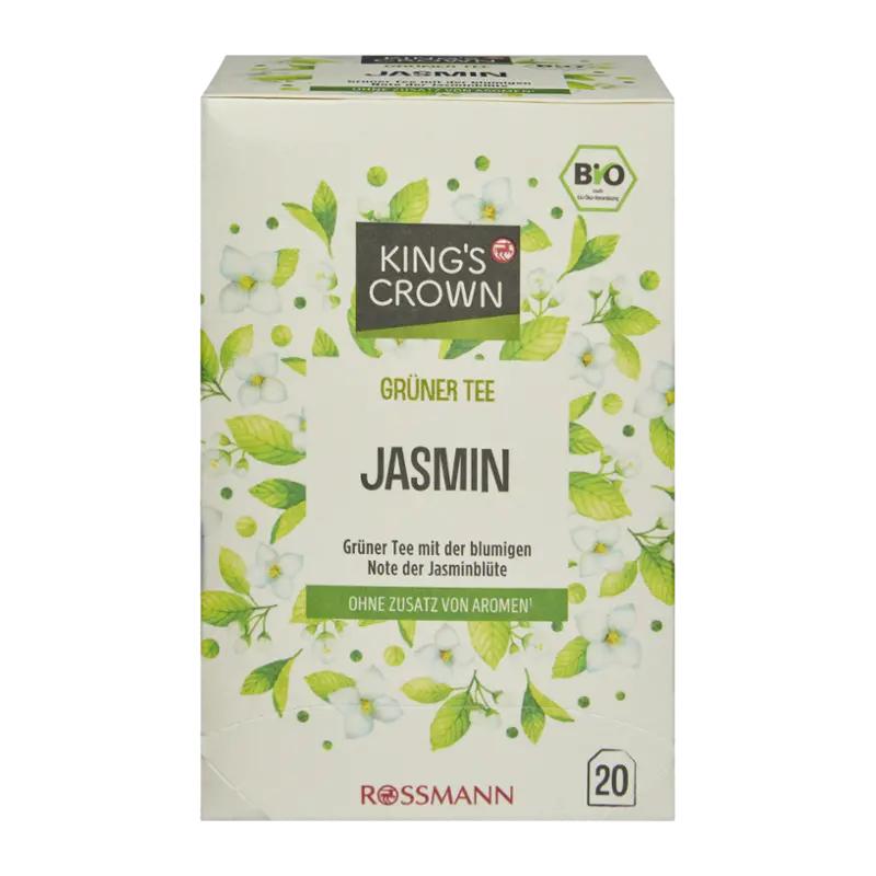 King's Crown BIO Zelený čaj Jasmín, 30 g