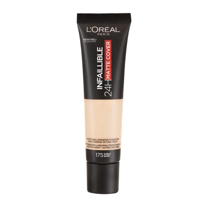 L'Oréal Make-up Infaillible 24H Matte Cover 175 Sable Sand, 1 ks