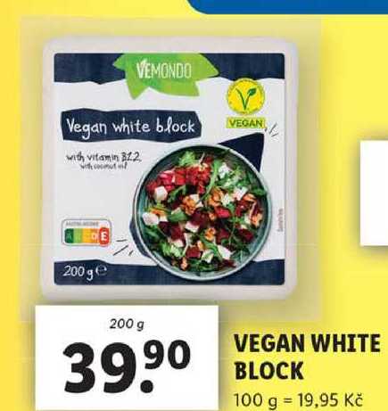 VEGAN WHITE BLOCK, 200 g