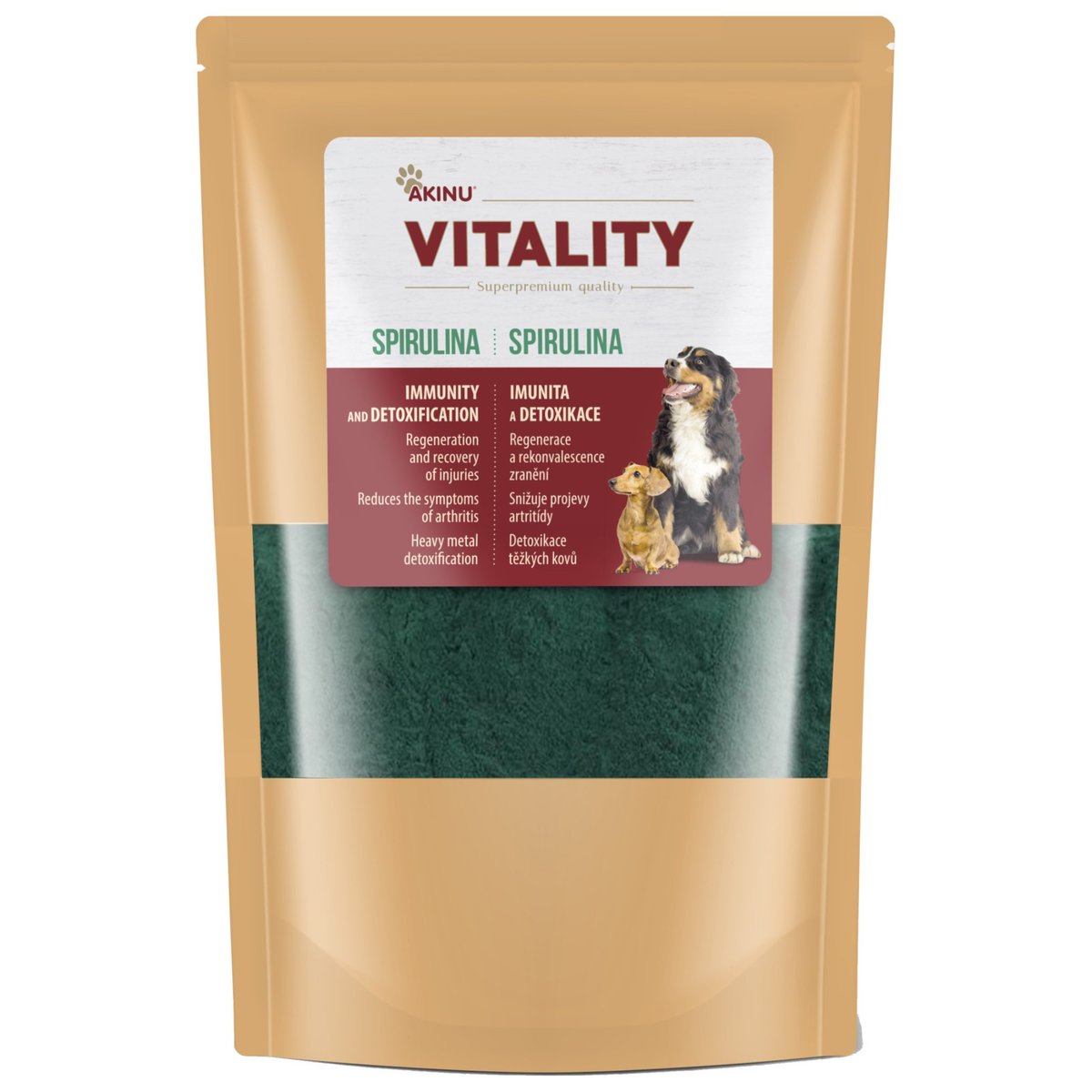 Akinu Vitality Spirulina doplněk stravy pro psy