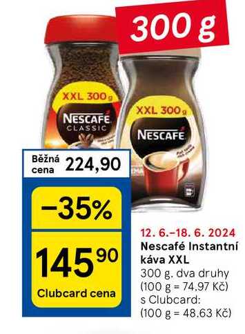 Nescafé Instantní káva XXL, 300 g