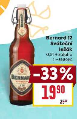 Bernard 12 Sváteční ležák 0,5l