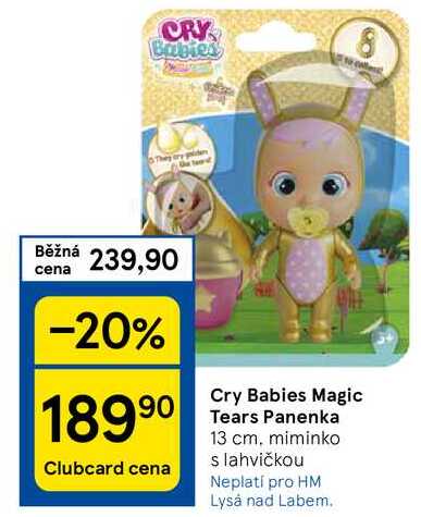 Cry Babies Magic Tears Panenka, 13 cm