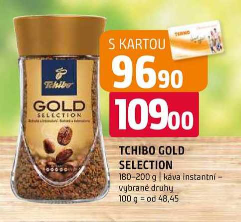 Tchibo Gold Selection Crema instantní káva 180-200g