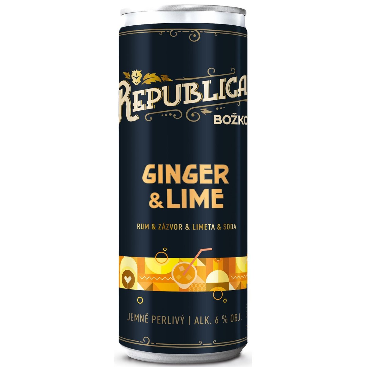 Božkov Republica Ginger Lime 6% plech