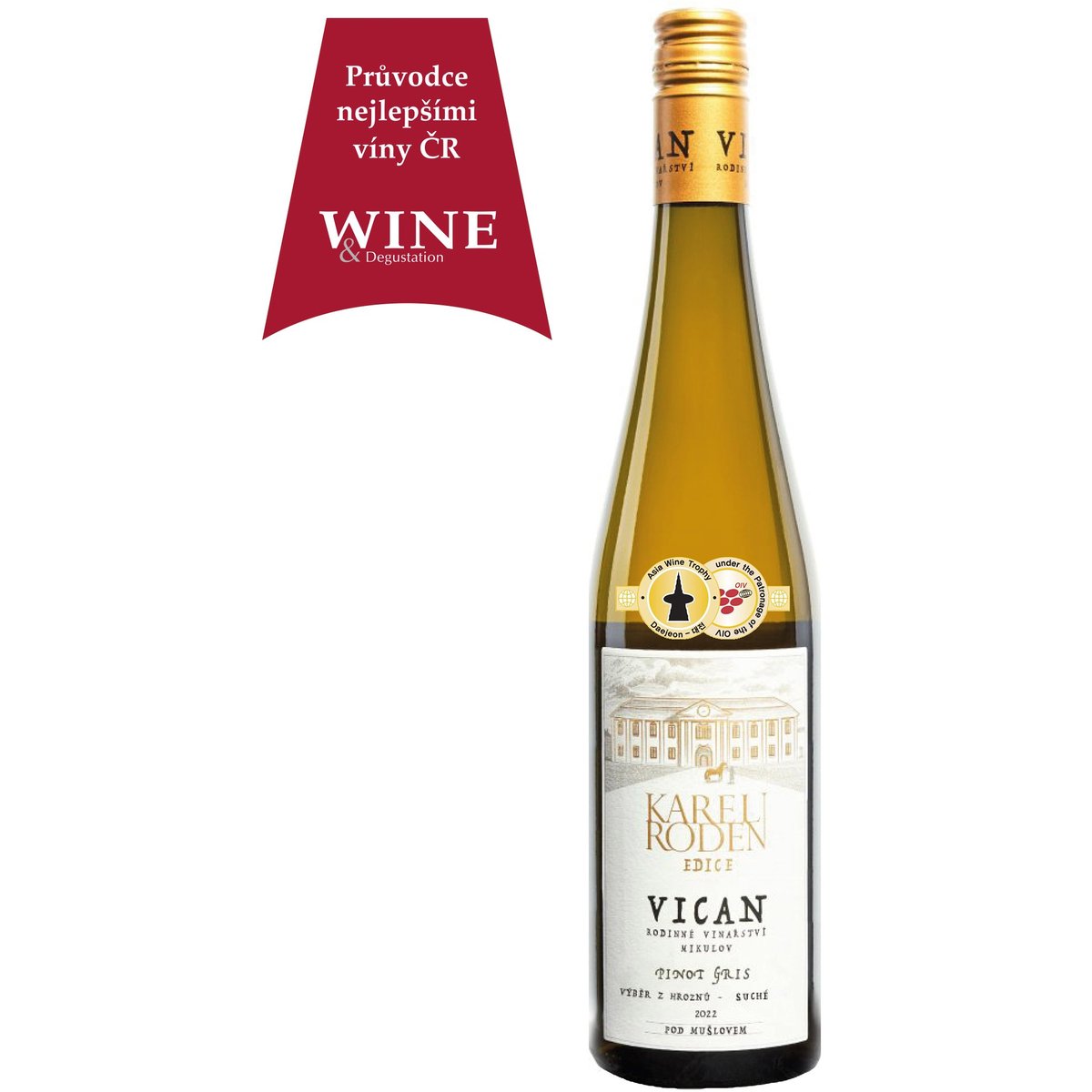 Vican Pinot Gris – edice Karel Roden 2021 výběr z hroznů